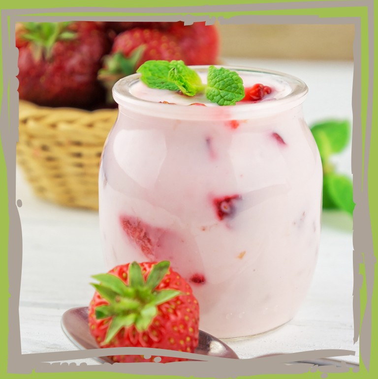 Erdbeer-Joghurt im Glas